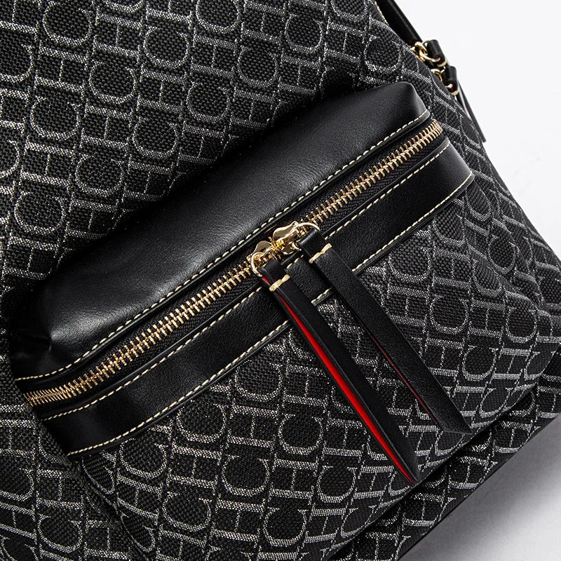 CH Luxury Brand Backpack Large Capacity Commuter Travel Backpack 2025 New Trend Brand Unisex Student Learning Storage Backpack