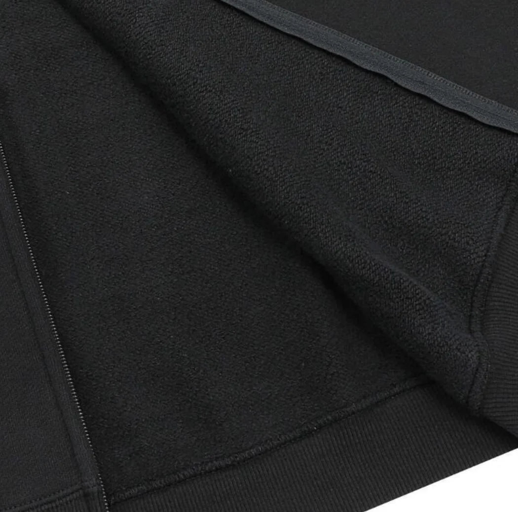 Converse Men's Sporty Casual Versatile Hooded Jacket, Black