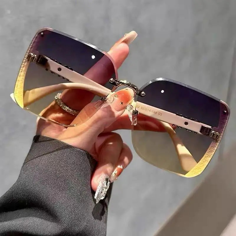 2024 New Fashion Cool Sunglasses Women Luxury Brand Letters