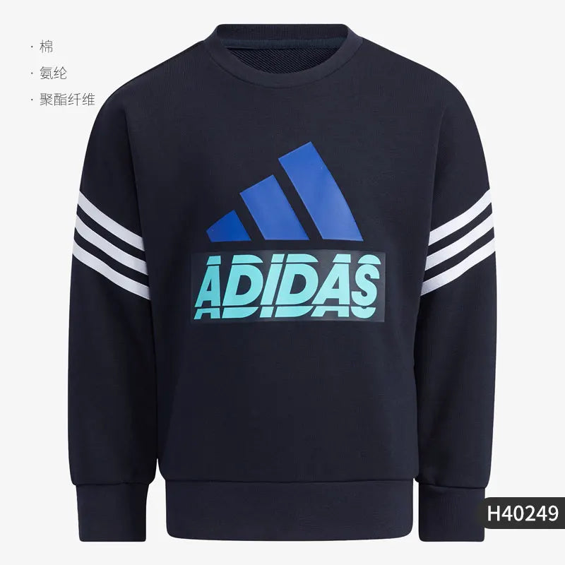 Adidas Official Authentic Season New Kids' Round Neck Casual Long Sleeve Sweatshirt H40249