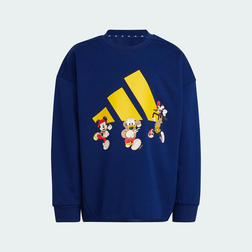 Adidas Official New Kids Round Neck Fashion Trend Printed Sweatshirt JD4550