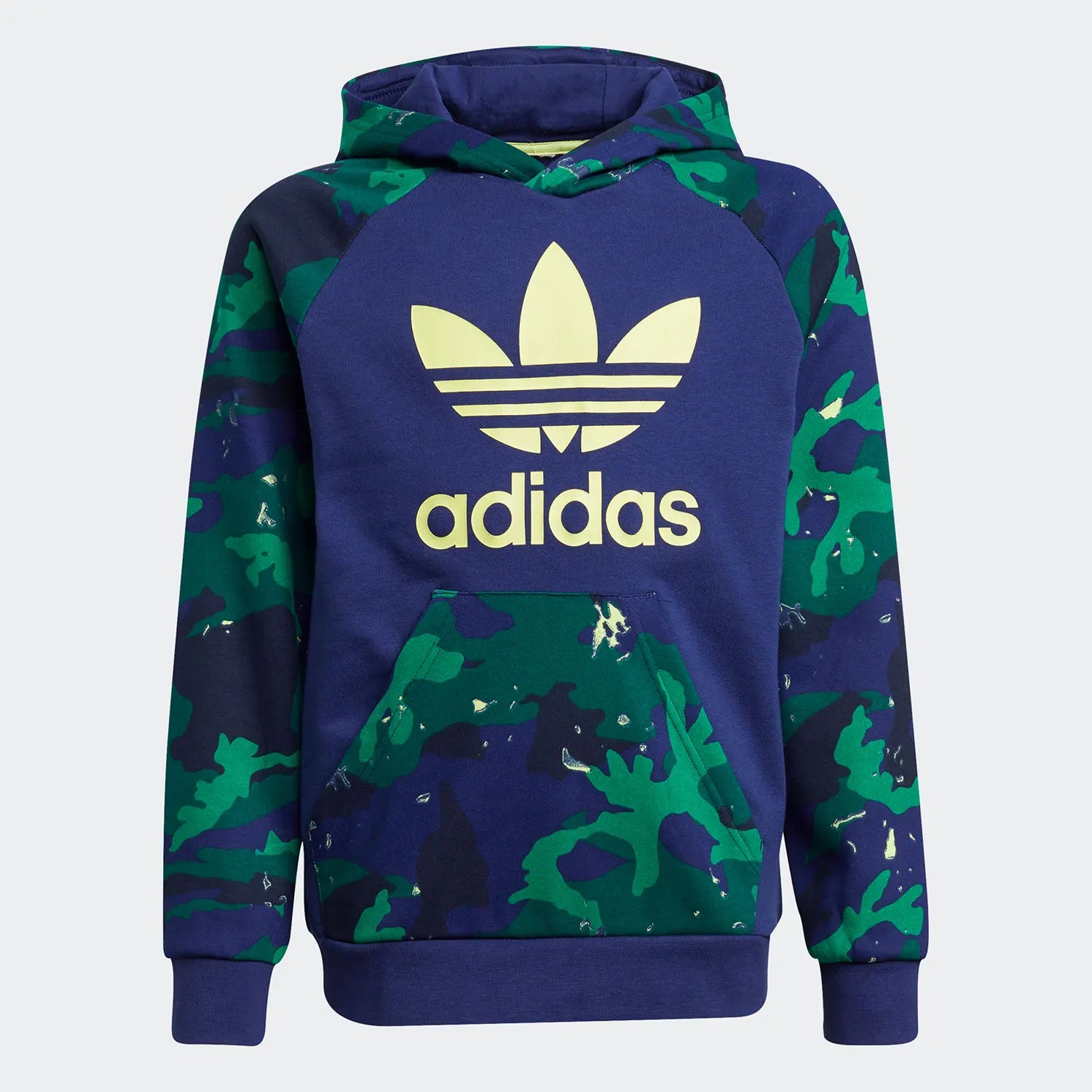 Adidas genuine clover children's printed hooded casual sports sweatshirt H20312