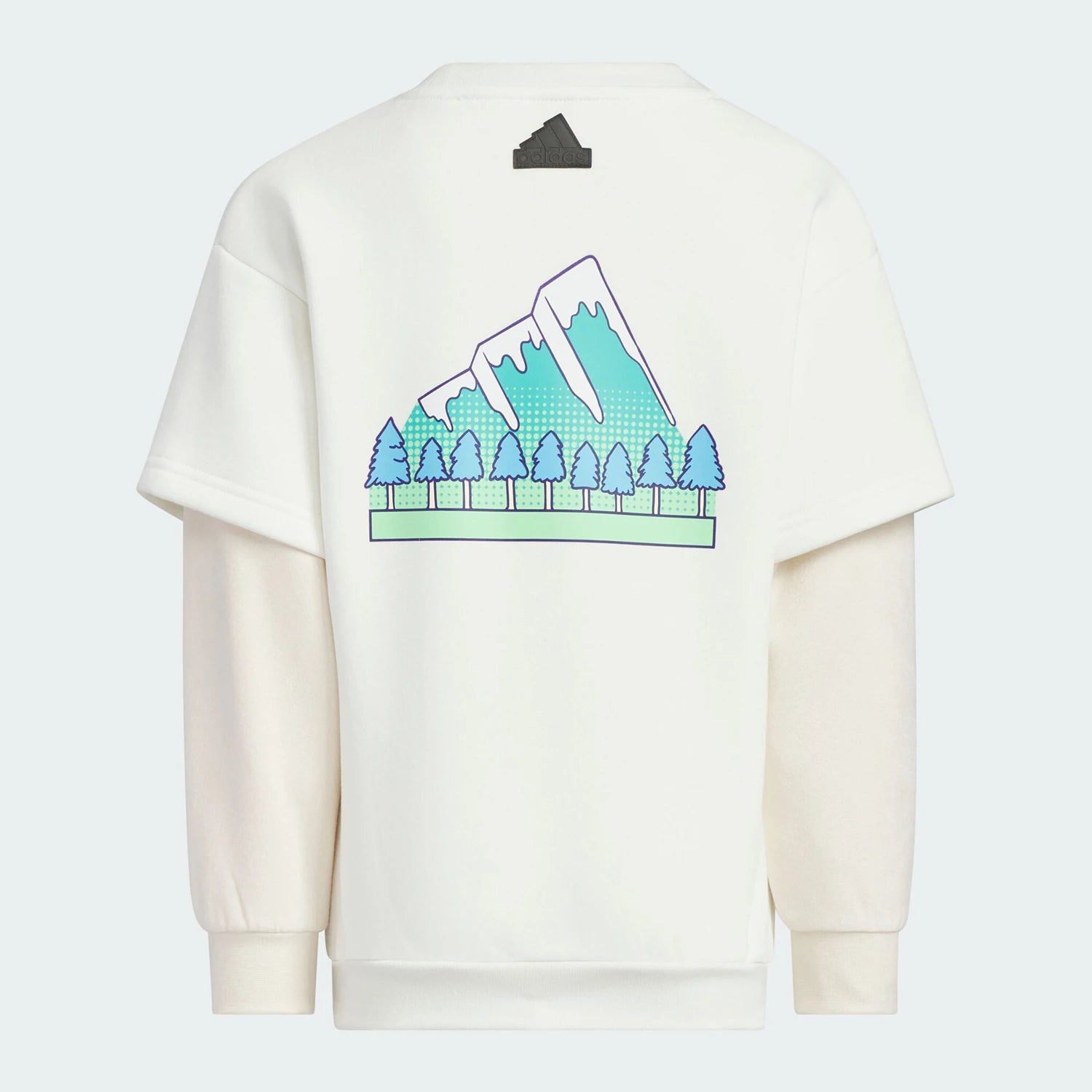 Adidas Official Genuine LK KN CREW Kids' Simple Loose Casual Sweatshirt JJ4957