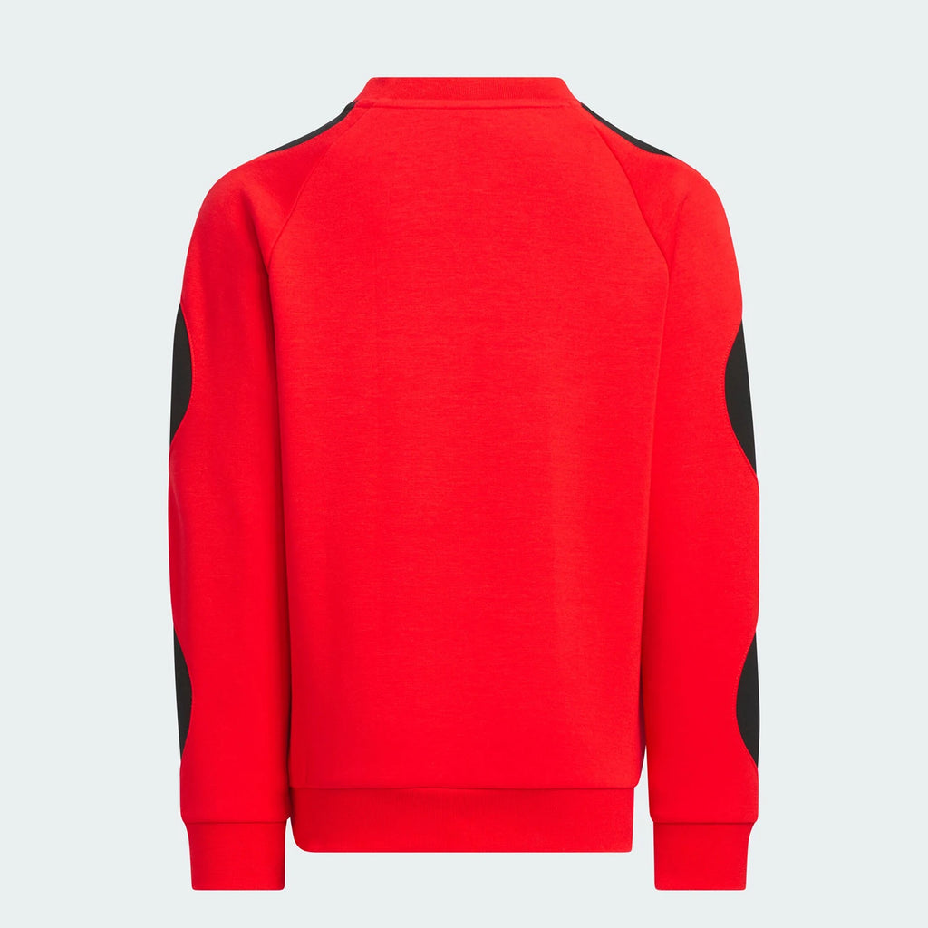 Adidas Official Genuine LK KN SWEAT Kids' Knitted Warm Round Neck Sweatshirt JM5839